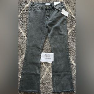 Zenana bootcut flares ash black